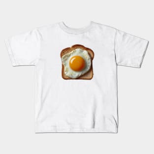 Egg Vintage Fried Yummy Kawaii Coffee Sandwich Toast Bread Japan Japanese Kids T-Shirt